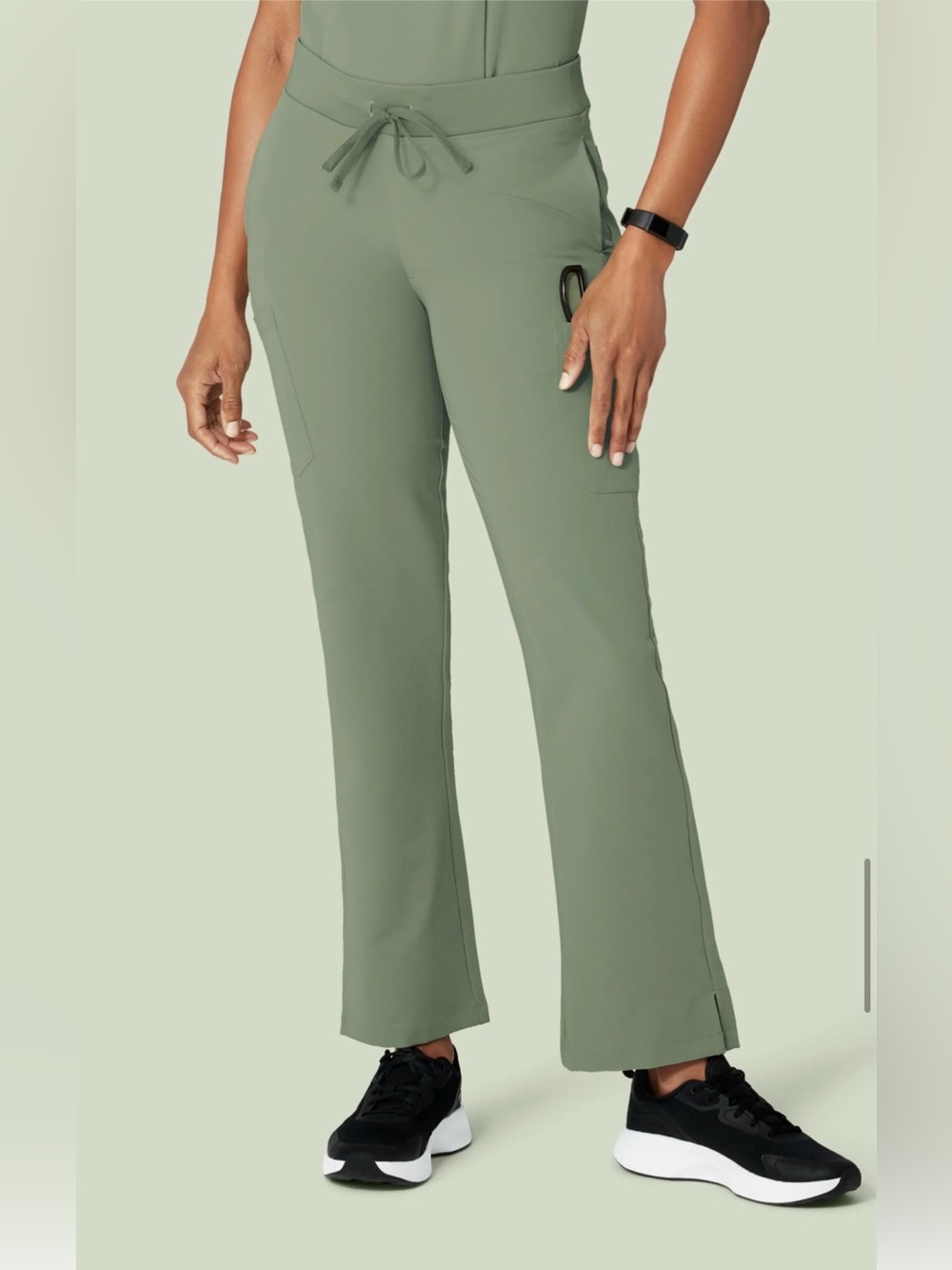 9 Pocket Cargo Scrub Pants in Cool Sage